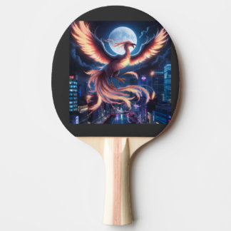 Raquette De Ping Pong Fênix flamejante Raquete de Ping-Pong