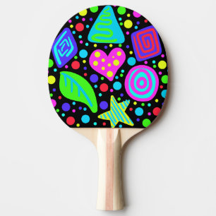 Raquette De Ping Pong Fête des années 80