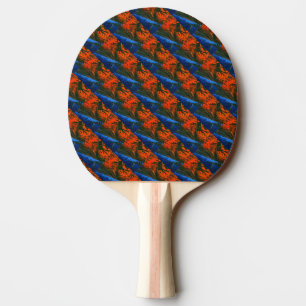 Raquette De Ping Pong "Feu de marais #6" Pagaie Abstraite Ping Pong