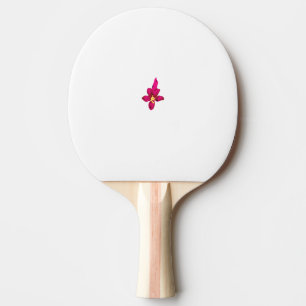Raquette De Ping Pong Fille Design, Or Léger, Rouge Purplish