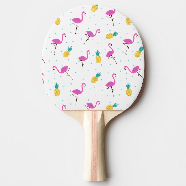 Raquette De Ping Pong Flamants roses au néon 2 (Devant)