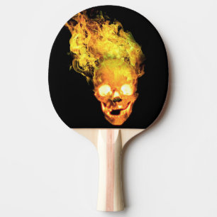 Raquette De Ping Pong Flamme crâne feu