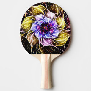 Raquette De Ping Pong fleur fractale