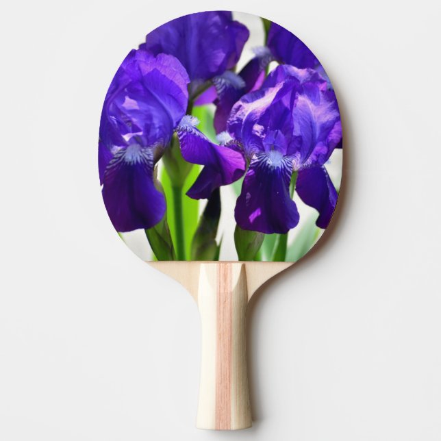 Raquette De Ping Pong Fleur Iris Iris Violet (Devant)