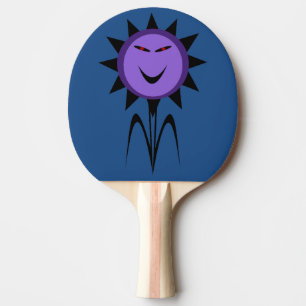Raquette De Ping Pong Fleur maléfique Kawaii Goth Halloween Ping Pong Pa
