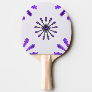 Raquette De Ping Pong Fleurs spirales rétro Choisissez votre couleur Arr