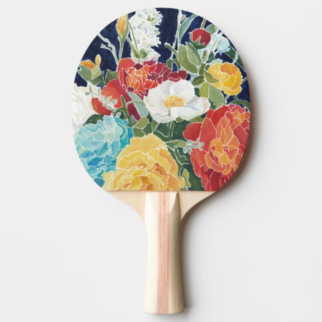 Raquette De Ping Pong Floral de minuit I (Devant)