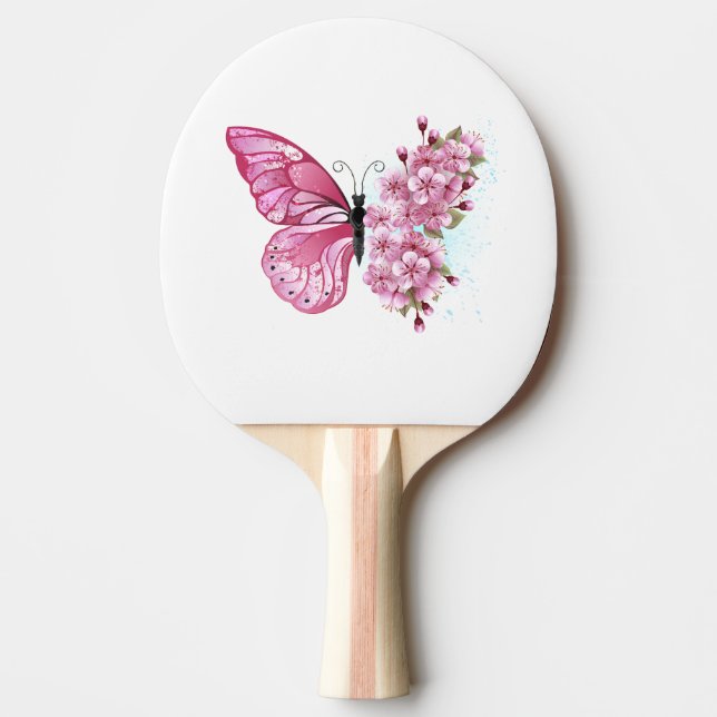Raquette De Ping Pong Flower Butterfly (Devant)