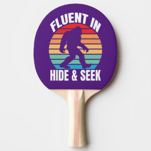 Raquette De Ping Pong Fluent dans Cacher et chercher Bigfoot drôle