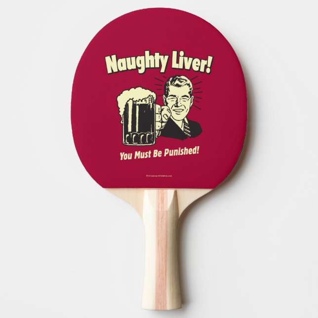 Raquette De Ping Pong Foie Coquin : Vous Devez Être Puni (Devant)