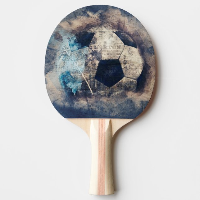 Raquette De Ping Pong Football Abstrait (Devant)
