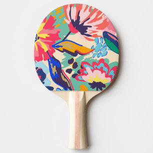 Raquette De Ping Pong Forêt et rose