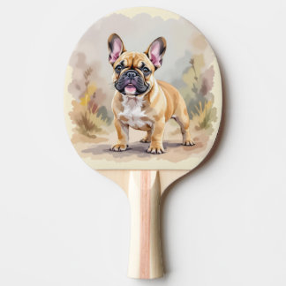 Raquette De Ping Pong French Bulldog Tan Fawn-Colored Cute Frenchie Dog