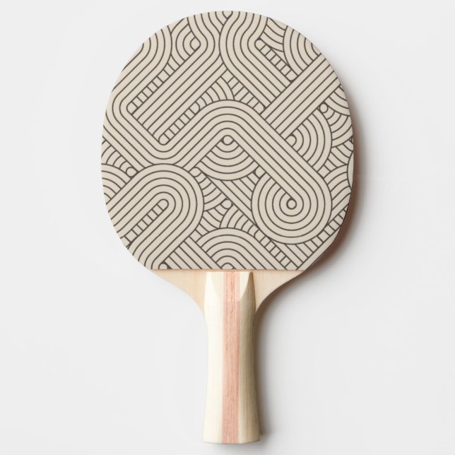 Raquette De Ping Pong Frontière abstraite (Devant)