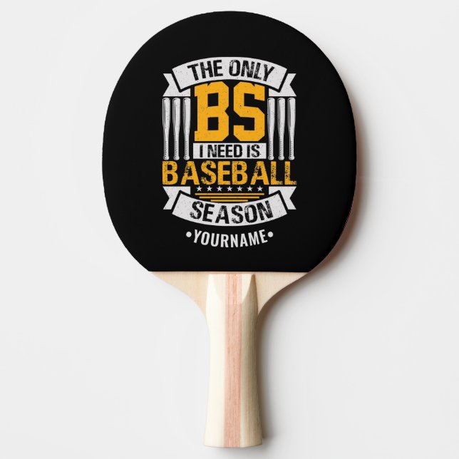Raquette De Ping Pong Funny Baseball Sarcasme (Devant)