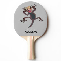 Funny Startled Lizard Nom personnalisé