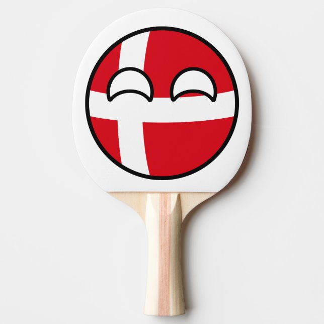 Raquette De Ping Pong Funny Trending Geeky Danemark Camptryball (Devant)