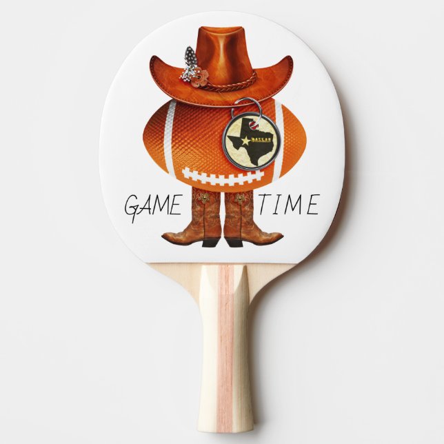 Raquette De Ping Pong "GAME TIME" Texas Football Fan Ping Paddle (Devant)