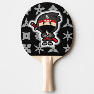 Raquette De Ping Pong Garçon noir de Ninja