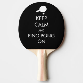Raquette De Ping Pong Gardez Le Ping-Pong Calme Sur