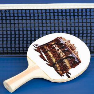 Raquette De Ping Pong Gâteau au chocolat multi-couches indulgent de Slip