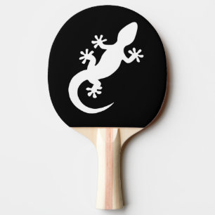 Raquette De Ping Pong Gecko noir et blanc