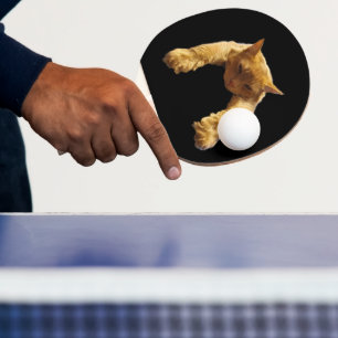 Raquette De Ping Pong Ginger Lazy Chat, Ping Pong Paddle