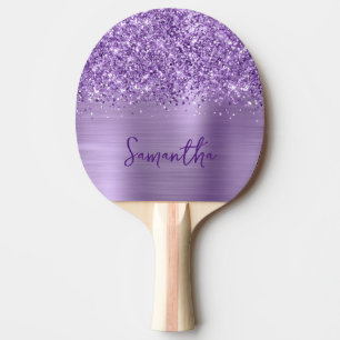 Raquette De Ping Pong Glittery Glam Royal Purple Nom