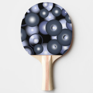 Raquette De Ping Pong Global Concentric Circle Orbital Art Abstrait