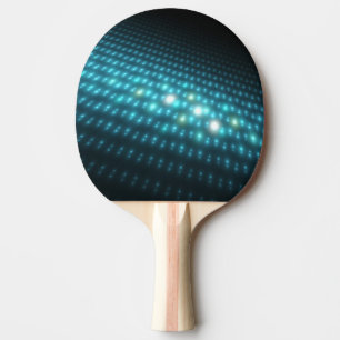 Raquette De Ping Pong Globes bleus 3D
