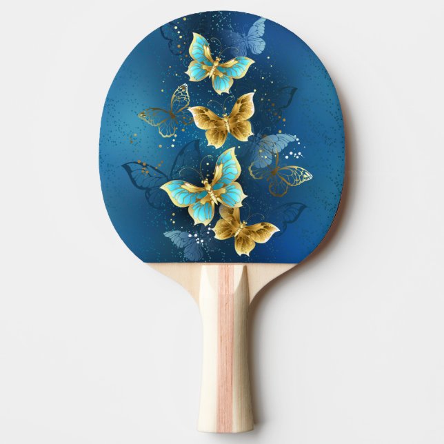 Raquette De Ping Pong Golden butterflies (Devant)