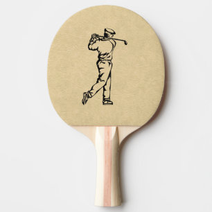 Raquette De Ping Pong Golfsport Design look cuir