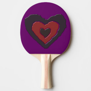Raquette De Ping Pong Gothique Fondre Amour Coeur Ping Paddle