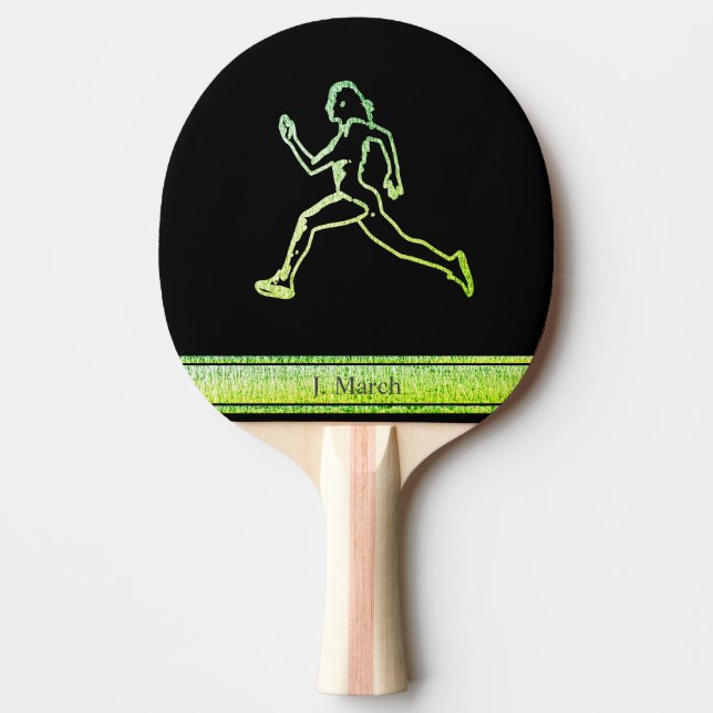Raquette De Ping Pong Grace in Motion : La Silhouette de la vitesse (Devant)