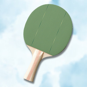 Raquette De Ping Pong Gradient vert Vintage simple en osage
