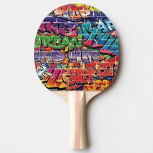 Raquette De Ping Pong Graffiti de musique cool