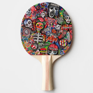 Raquette De Ping Pong Graffiti Mauvais ajustement Ping Pong Paddle par R