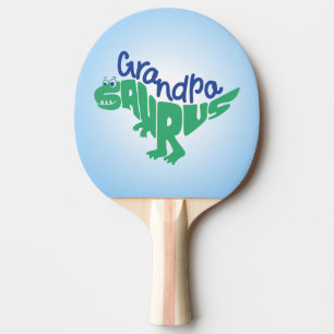 Raquette De Ping Pong Grandpa Saurus Graphisme