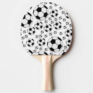 Raquette De Ping Pong Graphisme de ballon de football classique Fan de s