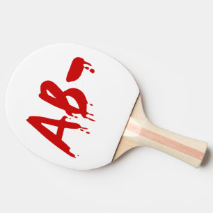 Raquette De Ping Pong Groupe sanguin AB - Hôpital d'horreur négatif