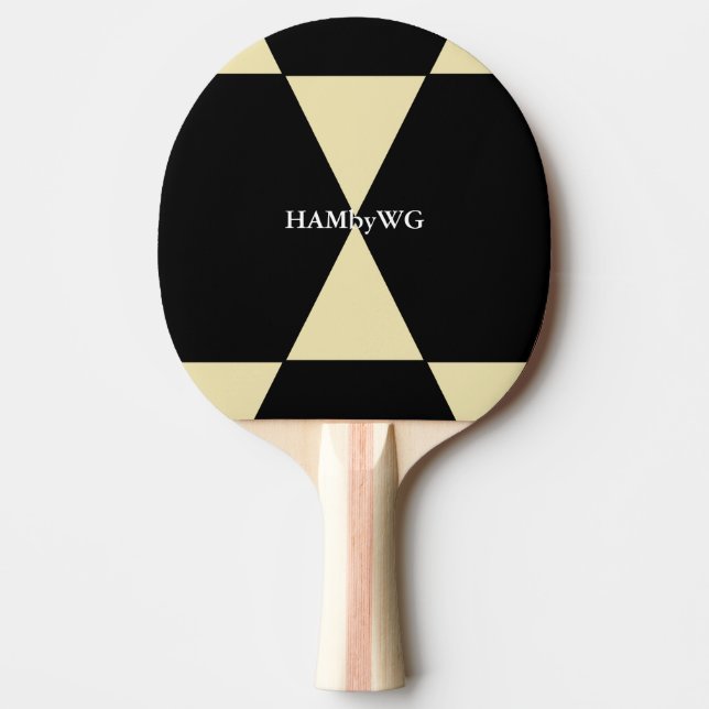 Raquette De Ping Pong HAMbyWG Ping-Pong Paddle en noir et blanc (Devant)