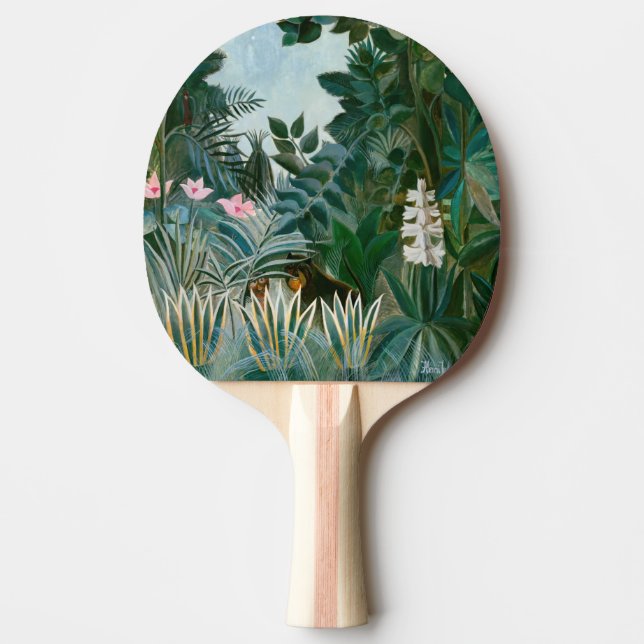Raquette De Ping Pong Henri Rousseau - La jungle équatoriale (Devant)