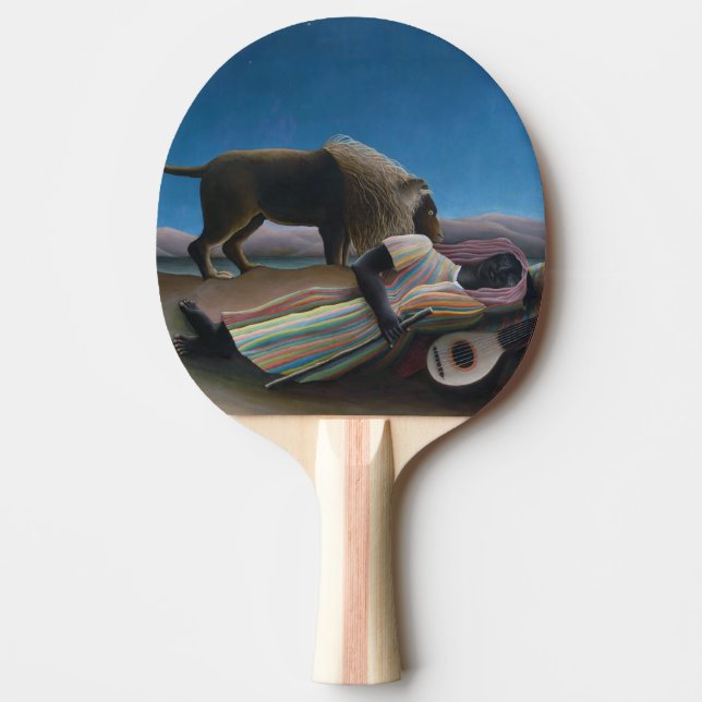 Raquette De Ping Pong Henri Rousseau - Les Tziganes qui dorment (Devant)