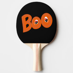 Raquette De Ping Pong Hey Boo Je T'Ai Craigné Aussi Typographie Dessin A