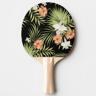 Raquette De Ping Pong Hibiscus tropicaux : modèle floral Vintage