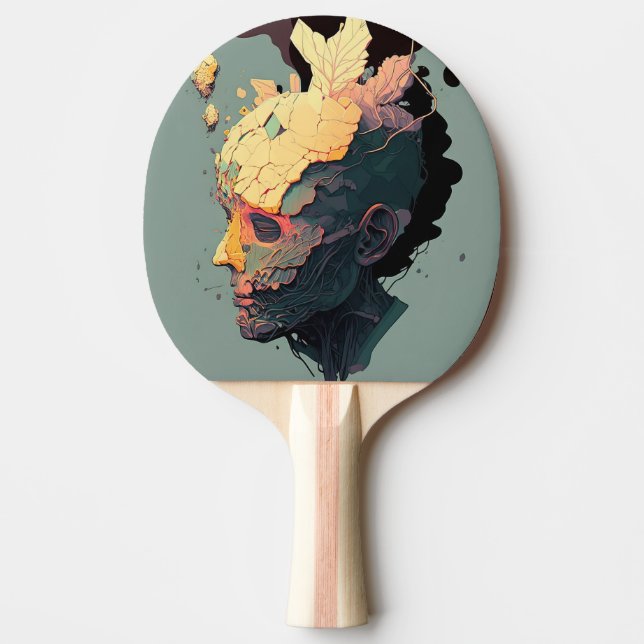 Raquette De Ping Pong Homme flottant Abstrait (Devant)