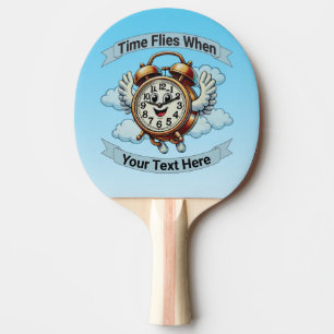 Raquette De Ping Pong Horloge de vol personnalisable "Heures de vol quan