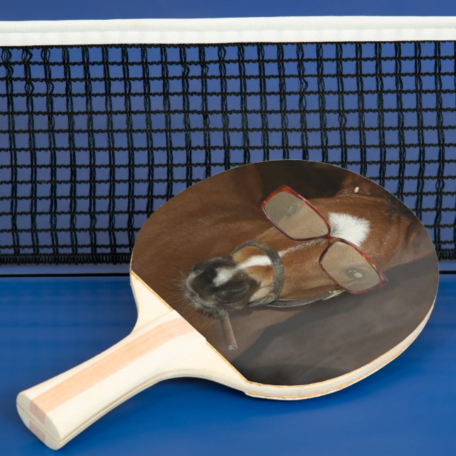 Raquette De Ping Pong Humoristique Cheval Foin Fumer Ping Pong Paddle (Insitu)