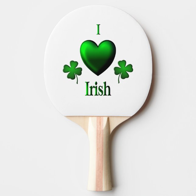 Raquette De Ping Pong I Heart Irish (Devant)