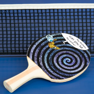 Raquette De Ping Pong Illustration Blue Kids Extérieur Spirale hypnotiqu